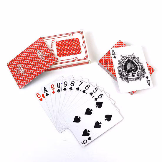 Factory Custom Casino Paper/Plastic Poker Playing Cards/Game Cards