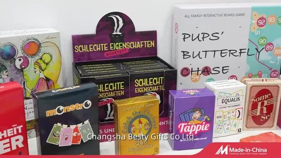 Factory Custom Casino Paper/Plastic Poker Playing Cards/Game Cards